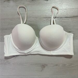 Luvlette White Underwire Non Slip Convertible Bra, Size 80B (36B)